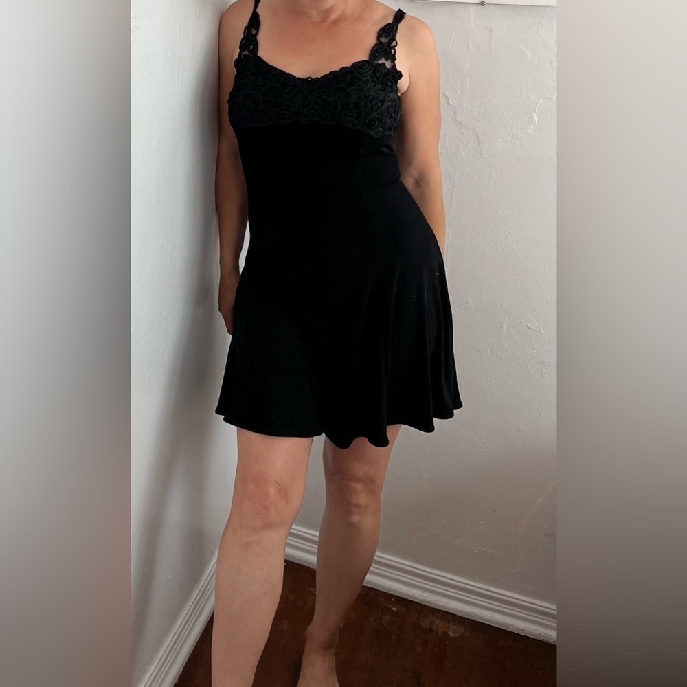 Vintage Marmie West Embroidered Mini Dress
